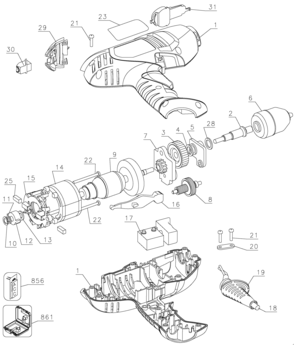 Part Location Diagram of 611721-00 Black and Decker CORD PROTECTOR